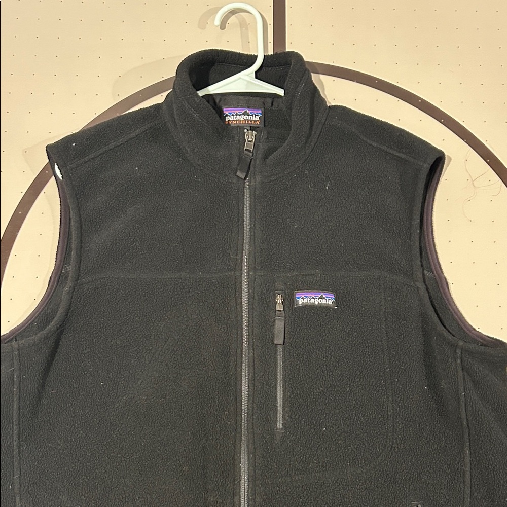 Patagonia Black Sleeveless Fleece Jacket